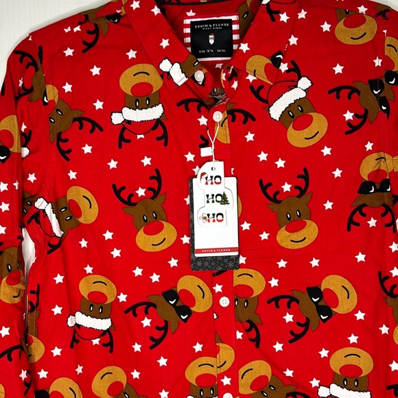 Denim & Flower Long Sleeve Shirt, NWT - Picture 1 of 5